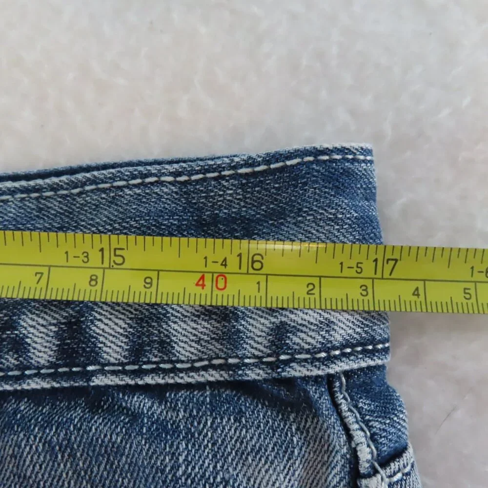 Helix Mens Jean Shorts Size 32 Denim Jorts Blue Faded Instinct is a Virtue